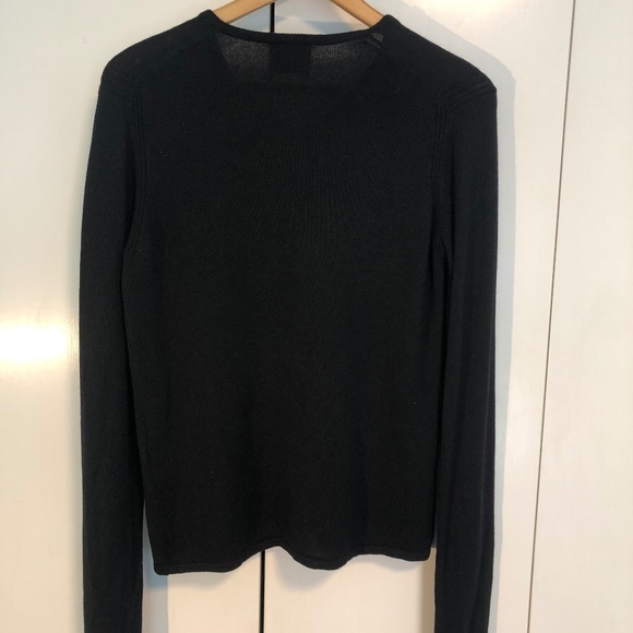 SOLD! Gianfranco Ferre Studio black cashmere/silk cardigan - Picture 2 of 7